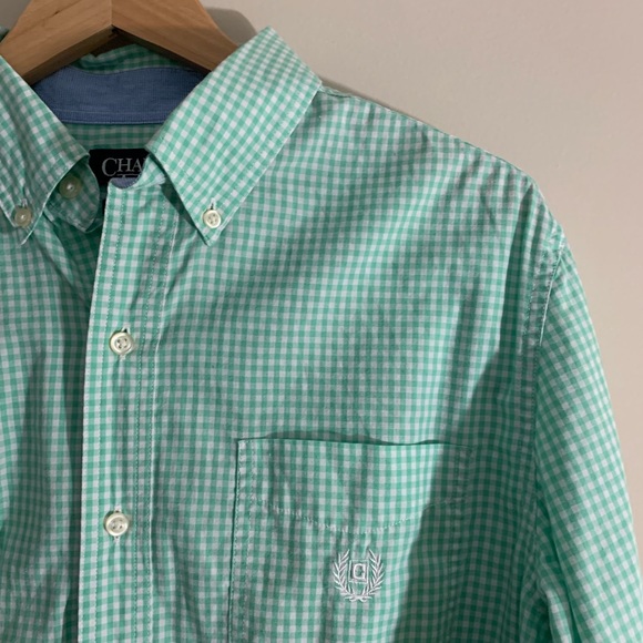 Chaps men’s button down dress shirt size medium EUC - Picture 2 of 4